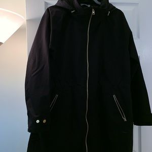 Athleta women’s black raincoat